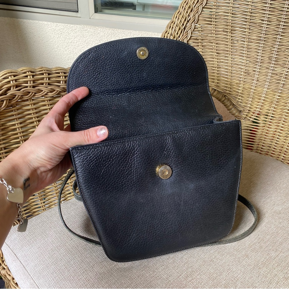 Mark Cross Black Leather Top Handle Handbag - Picture 7 of 8